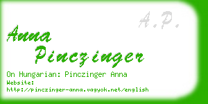 anna pinczinger business card